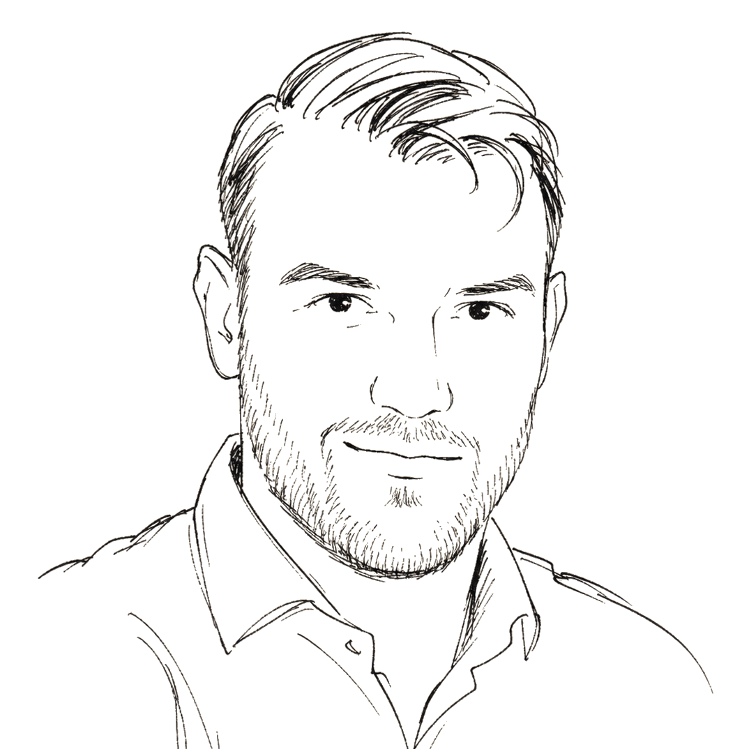 Sketch portrait of Clayton