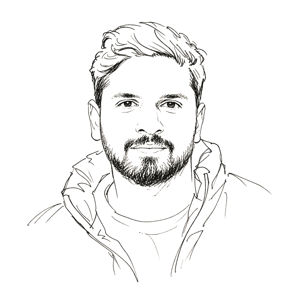 Sketch portrait of Osama